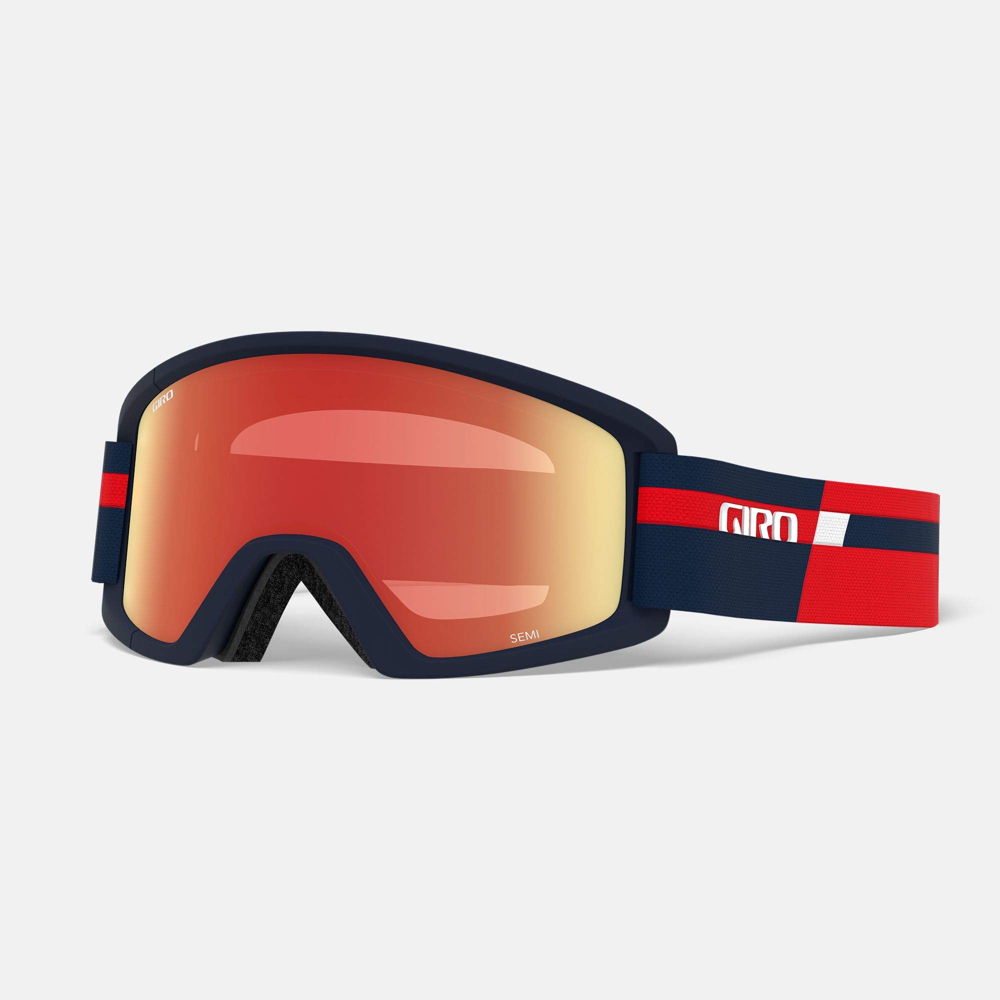 Amazon | Giro Semi Adult Snow Goggle - Red Midnight Podium Strap